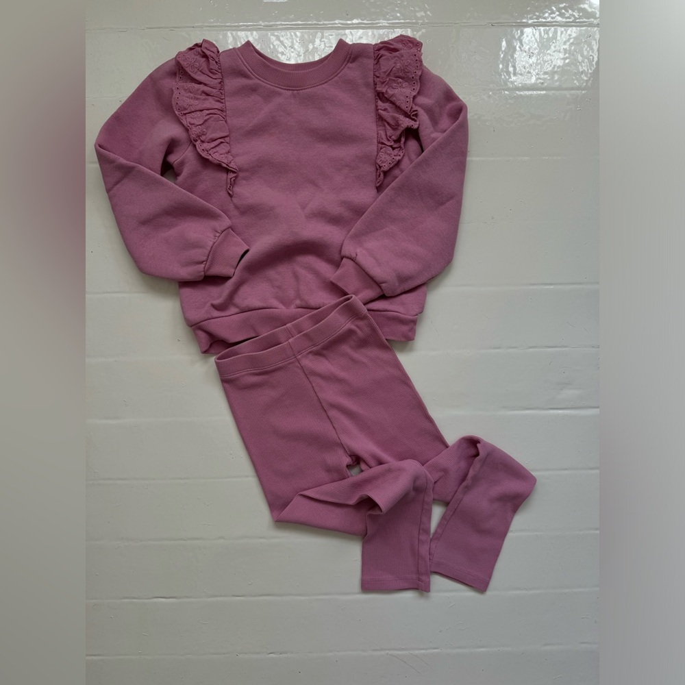 ❤️ GAP kids pink matching sweatshirt set